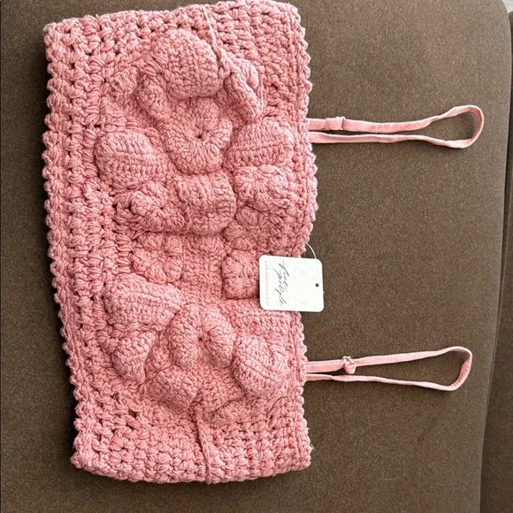 Freepeople pink crotchet tube top - Picture 5 of 7